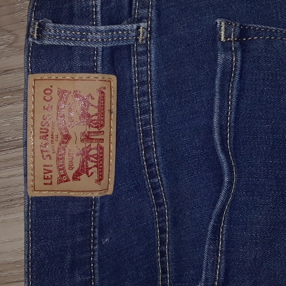 LEVI'S 315 Shaping Bootcut Deep Blue Denim Levi Jeans 29 R - Picture 5 of 5
